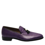 Manzoni Handmade TalsaPurple Loafers