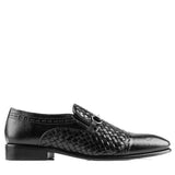 Manzoni Handmade Buckle Style Leather Loafers