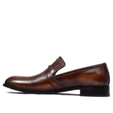 Manzoni Handmade Terme Leather Loafers