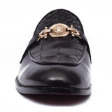 Manzoni Handmade Cesareo Croc Style Loafers