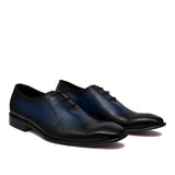 Manzoni Handmade Giovanni Plain-Toe Leather Oxford Shoes