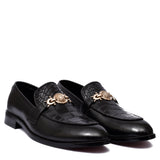 Manzoni Handmade Cesareo Croc Style Loafers