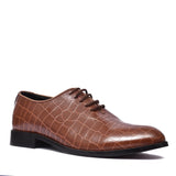 Manzoni Handmade Senago Crocodile Style Oxfords