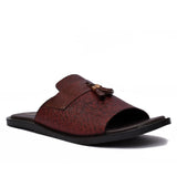 Manzoni Handmade Stin Leather Slipper For Men