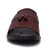 Manzoni Handmade Stin Leather Slipper For Men
