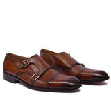 Manzoni Handmade Wese Double Monkstrap Shoes