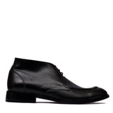 Manzoni Handmade Recco Black Leather Chukka Boots