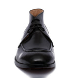 Manzoni Handmade Recco Black Leather Chukka Boots