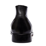 Manzoni Handmade Recco Black Leather Chukka Boots