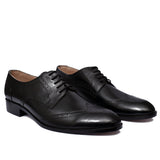 Manzoni Handmade Martino Black Oxford Shoes