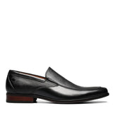 Manzoni Handmade Venetian Slip-On Black Leather Loafers