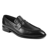 Manzoni Handmade Quarto Black Leather Loafers