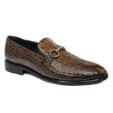 Manzoni Handmade Circeo Croc Style Loafers