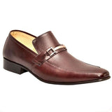 Manzoni Handmade Brown Leather Loafers - Manzoni