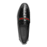 Manzoni Handmade Forio Ostrich Leather Loafers