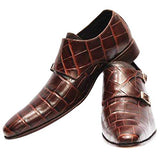 Manzoni Handmade Crafted Double Strap Monks - Manzoni