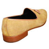 Manzoni Handmade Coffee Brown Suede Leather - Manzoni