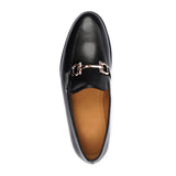 Manzoni Handmade Paola Black Leather Loafers