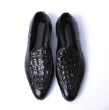 Manzoni Handmade Trebbia Crocodile Leather Loafers