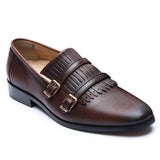 Manzoni Handmade Mirellan Leather Monkstraps