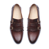 Manzoni Handmade Mirellan Leather Monkstraps