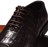 Manzoni Handmade Salò Crocodile Style Oxfords