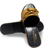 Manzoni Handmade Genuine Leather Slippers For Men