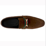 Manzoni Handmade Brown Seude Monk-Strap Loafers - Manzoni
