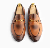 Manzoni Handmade notico Leather Loafers