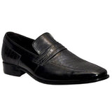 Manzoni Handmade Black Leather Monk Strap - Manzoni