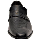 Manzoni Handmade Black Leather Monk Strap - Manzoni