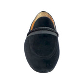 Manzoni Handmade Suede Leather Shoes With Strap - Manzoni